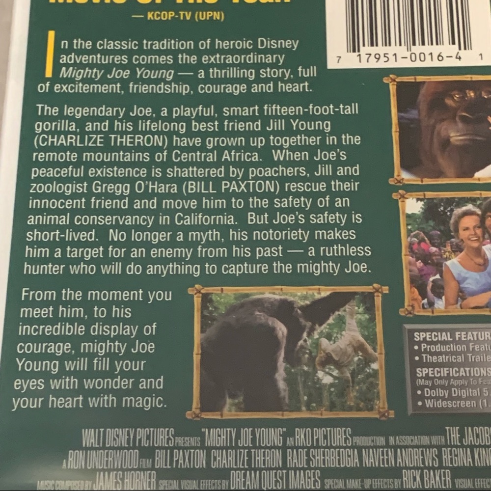 Disney’s Mighty Joe Young with Charlize Theron DVD - Picture 3 of 4